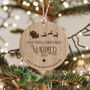 Personalised First Christmas Married Tree Decoration, thumbnail 2 of 2