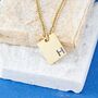 Gold Personalised Name Initials Symbol Letter Pendant Necklace, thumbnail 5 of 10