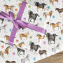 Horse And Pony Gift Wrapping Paper Roll Or Folded, thumbnail 1 of 2