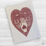 Hand In Heart Anniversary Card, thumbnail 2 of 3
