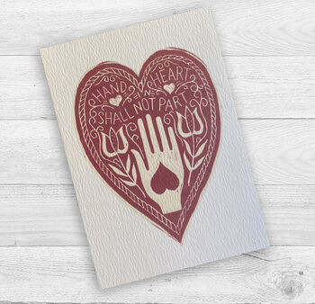 Hand In Heart Anniversary Card, 2 of 3