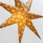 Deco Gold Glitter Paper Star Lantern – 60cm, thumbnail 4 of 4
