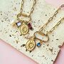 Custom Celestial Birthstone Carabiner Charm Necklace, thumbnail 6 of 6