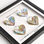 Four Personalised Heart Maps Framed Print, thumbnail 4 of 9