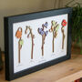 Framed Personalised Family Birth Flowers, thumbnail 3 of 4