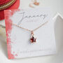 Natural Garnet Star Necklace, thumbnail 2 of 11