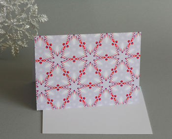 A Pack Of Five Festive Pattern Cards, 2 of 8