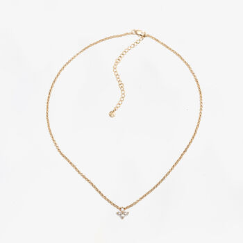 Kinmokusei 18 K Gold Plated Floral Pendant Necklace, 3 of 5