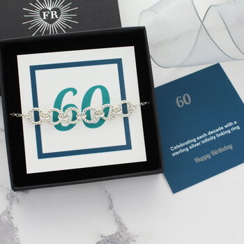 60th Birthday Personalised Bracelet, 3 of 5