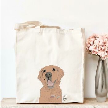 Personalised Golden Retriever Tote, 3 of 3