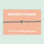 Special Granny Heart Beaded Stretch Bracelet, thumbnail 1 of 5