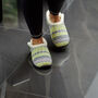 Ellen Grey/Lime Nordic Women's Slippers Indoor/Garden Shoes, thumbnail 7 of 12