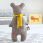 Personalised Knitted Bear, thumbnail 1 of 4