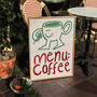 Menu Coffee Doodle Kitchen Wall Art Print, thumbnail 8 of 9