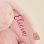 Personalised Pink Bunny Soft Toy, thumbnail 2 of 6