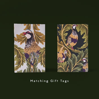 Christmas Partridge Wrapping Paper Set, 7 of 12