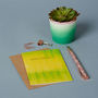 Yellow And Green Watercolour Happy Birthday Card, thumbnail 1 of 2