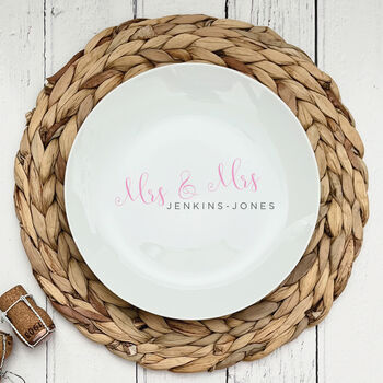 Personalised Wedding Gift Plate, 2 of 5