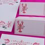 Festive Lobster Menu And Card Set, thumbnail 4 of 4