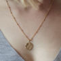 Aphrodite Coin Necklace For Love And Beauty, thumbnail 2 of 4
