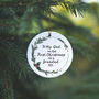 To My Dad On His First Christmas As A Grandfather Wreath Decoration, thumbnail 1 of 3