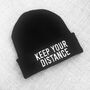 Keep Your Distance Beanie Hat, thumbnail 5 of 6