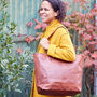 Personalised Leather Tote Shopper Bag, thumbnail 1 of 8
