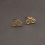 'Life Is A Journey' Bicycle Earrings, thumbnail 3 of 5