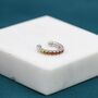 Rainbow Ear Cuff In Sterling Silver, thumbnail 2 of 11