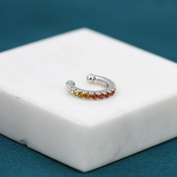 Rainbow Ear Cuff In Sterling Silver, 2 of 11