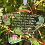 Christmas Star Memorial Poem Keepsake Bauble, thumbnail 3 of 4