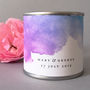 Wedding, Anniversary Or Birthday Soy Wax Scented Candle, thumbnail 1 of 9