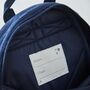 Personalised Rocket Mini Navy Cord Backpack, thumbnail 3 of 4