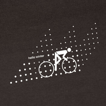 Winter Rider Cycling Black Long Sleeve Top, 3 of 5