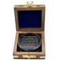 Personalised Gunmetal Poem Compass For Graduation Gift, thumbnail 2 of 12