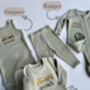 Safari Personalised Baby Zip Sleepsuit Personalised Gift, thumbnail 3 of 5