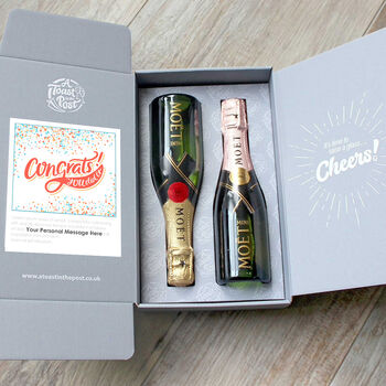 Champagne Duo Personalised Gift Set, 2 of 3