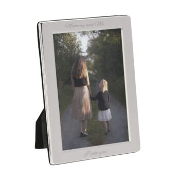 Personalised Silver Plated Portrait Photo Frame, 4 of 8