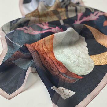 Luxe 100% Silk Scarves Various Sizes And Styles, 10 of 12