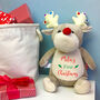 Personalised 'Baubles The Reindeer' Soft Toy, thumbnail 1 of 2