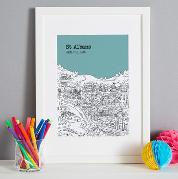 Personalised St Albans Print, 2 of 12