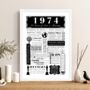 Personalised 50th Golden Wedding Anniversary Print, thumbnail 4 of 7