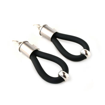 Two Toned Loop Earrings, 2 of 7