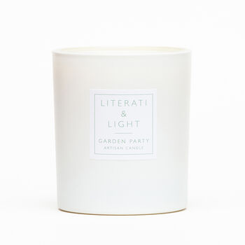'Garden Party' Tea Rose And Cut Grass Luxury Soy Candle, 6 of 7
