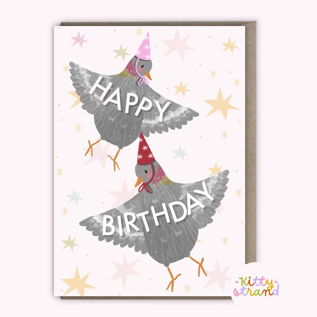 Pigeon Birthday Card, 1 of 5