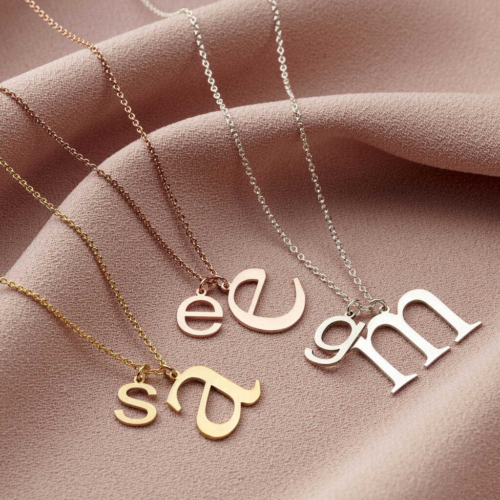 Mummy And Baby Letter Initial Necklace, 1 of 7