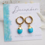 Turquoise Hoop Earrings And Necklace, thumbnail 2 of 10