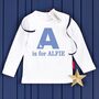 Personalised Alphabet Kids T Shirt, thumbnail 4 of 11