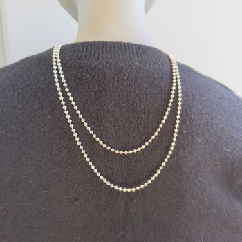 Large Ball Chain In Sterling Silver, 3 of 4