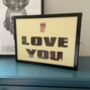 Personalised Rose Gold Hidden Hearts Lightbox Sign, thumbnail 3 of 6